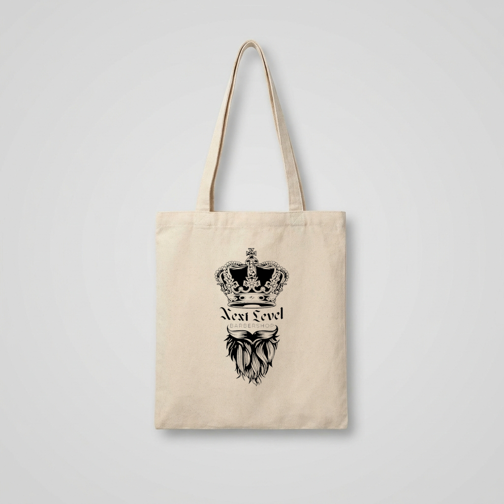 Next Level Barbershop Canvas Tote